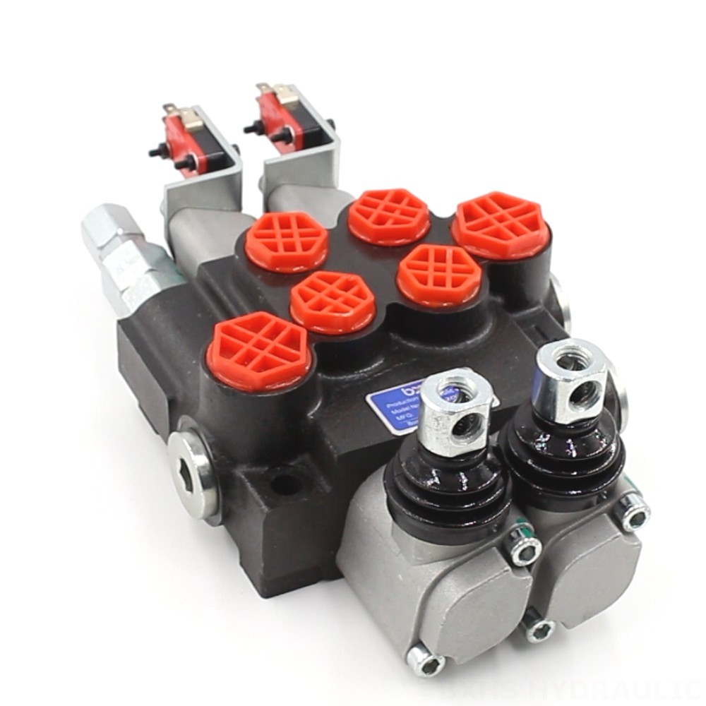 Eliminate Middlemen: Factory Wholesale for P40 Micro Switch Directional Valves Manual 2 Spool Monoblock Directional Valve image